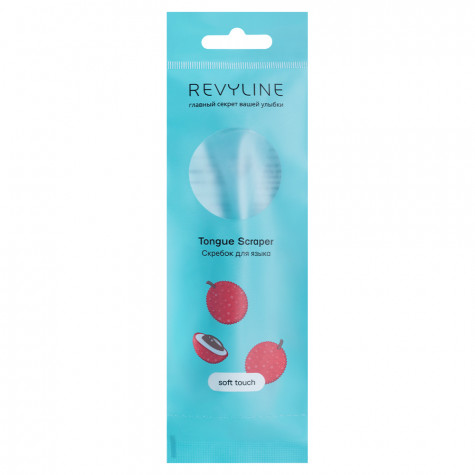 Скребок для языка Revyline Soft, голубой