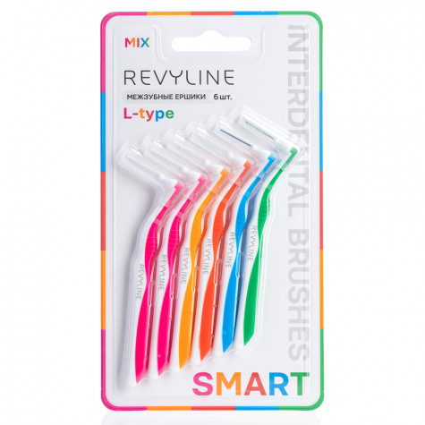 Ершики межзубные Revyline Smart L-type, MIX, 6 шт.